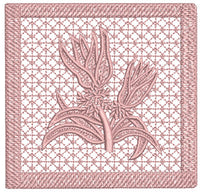 FLD09-Floral Lace Squares