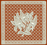 FLD08-Floral Lace Squares